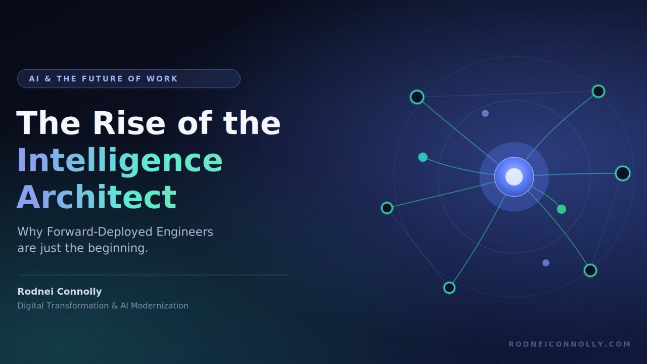 The Rise of the Intelligence Architect — why Forward-Deployed Engineers are just the beginning