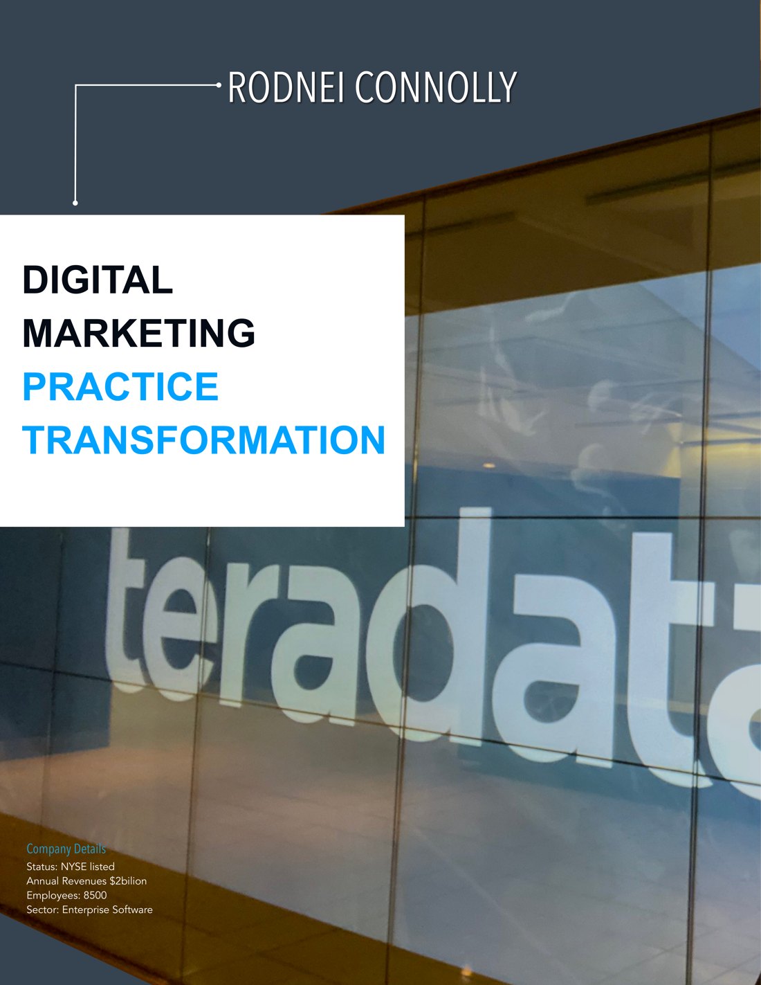 Teradata — Digital Marketing Practice Transformation